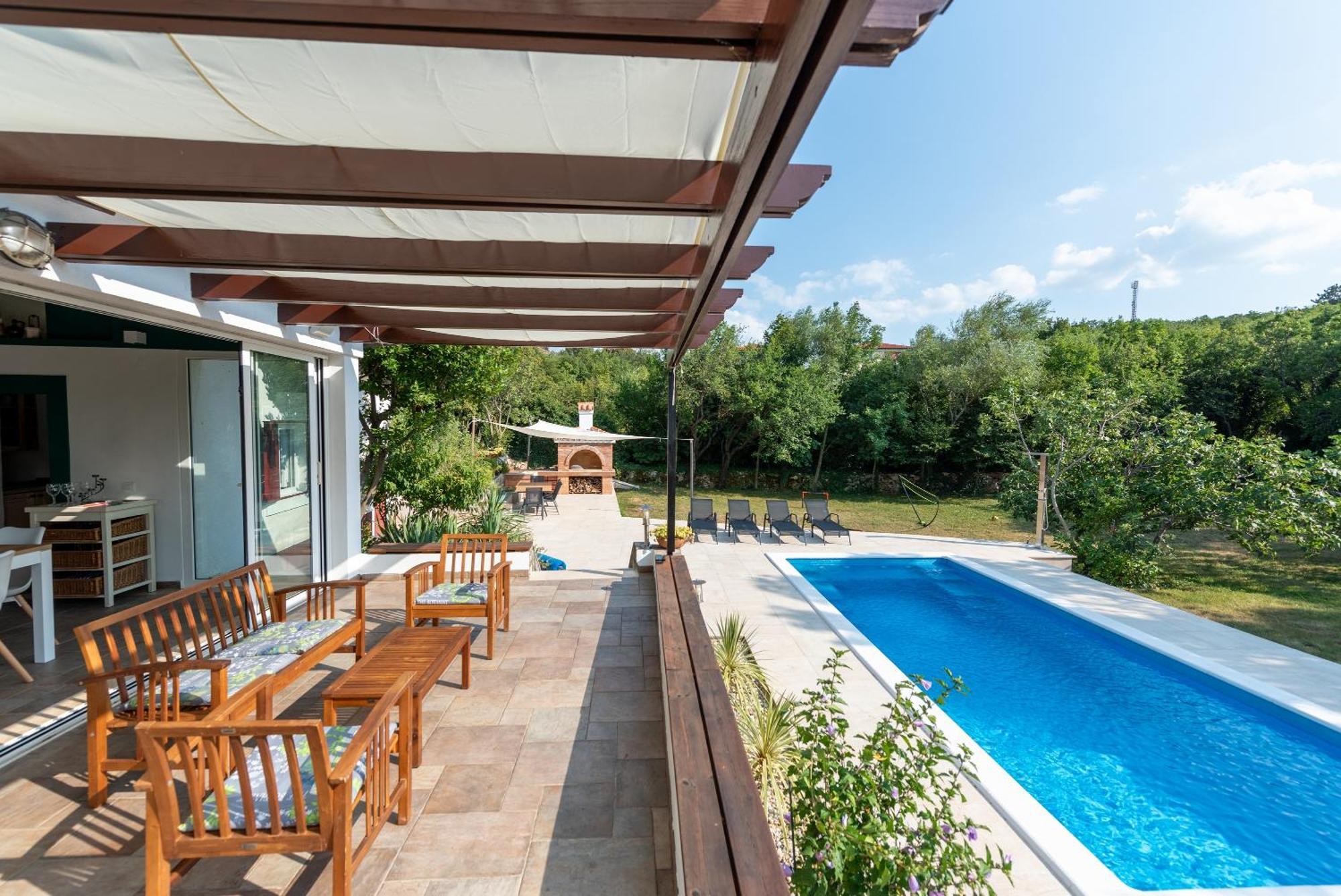 Garden Villa Hreljin Экстерьер фото